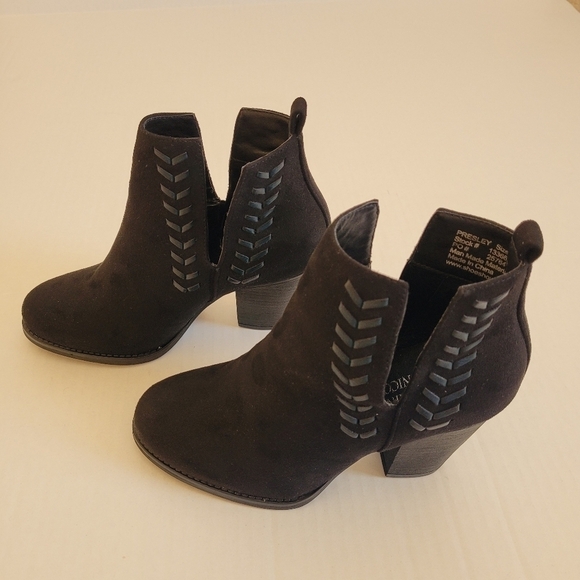 Dominique Nicole Black Booties Sz 8W - Picture 4 of 11